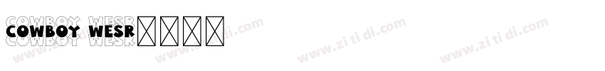 cowboy wesr字体转换
